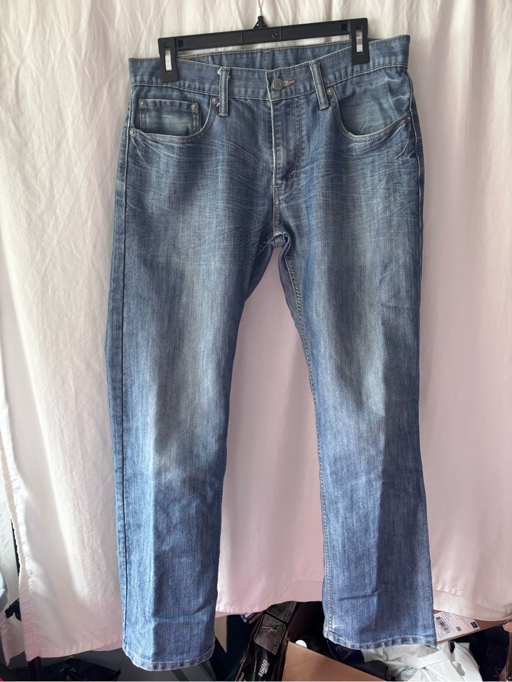 Levi's Men's Straight Leg Faded Blue Jeans